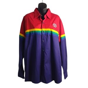 Asphalt Cowboy Western Men's Button Up Rodeo Shirt Size Large NWOT